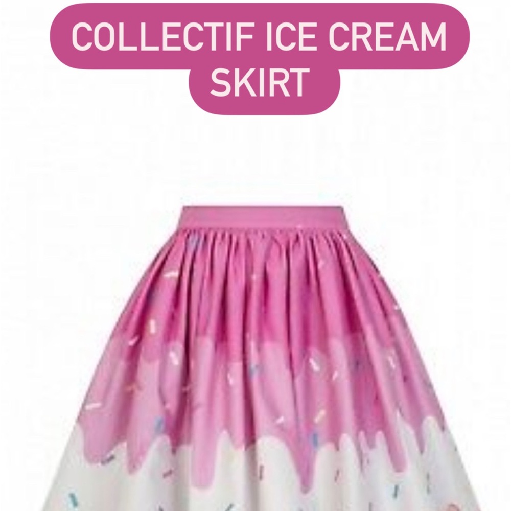 CollectIf Ice Cream Skirt XL Uk 16